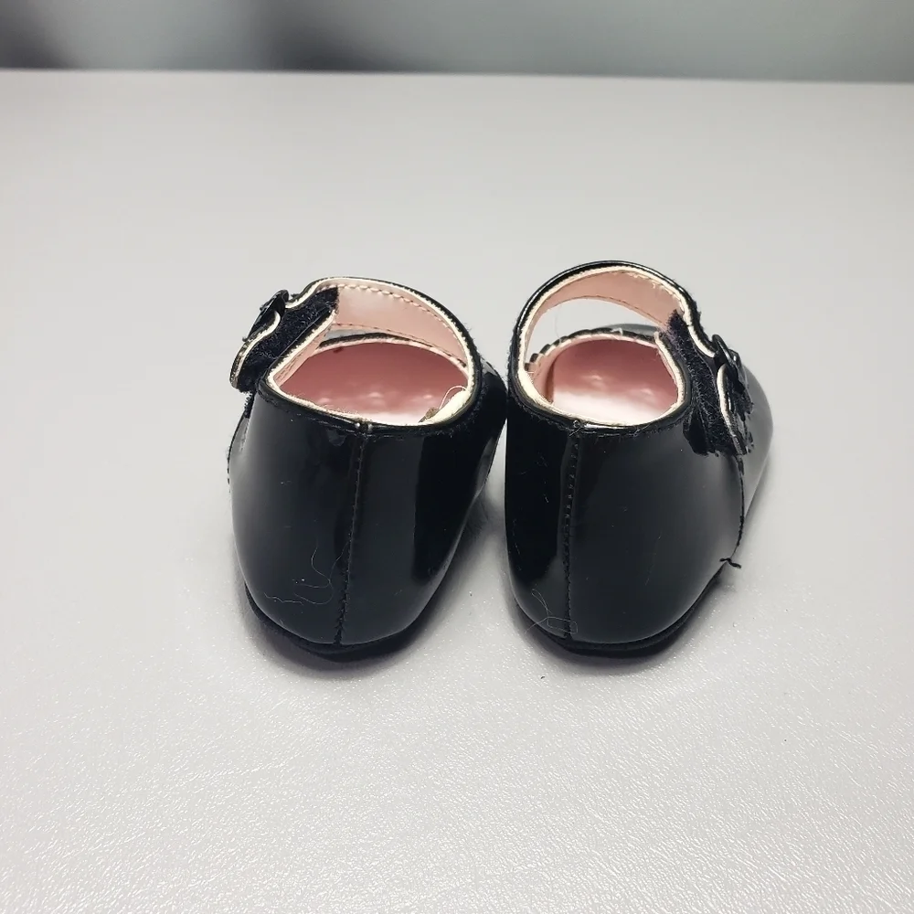 unbranded baby girls black dress shoes size 3